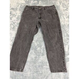 Wrangler Mens Jeans Size 40X30 Vintage Black Denim Straight Comfort
